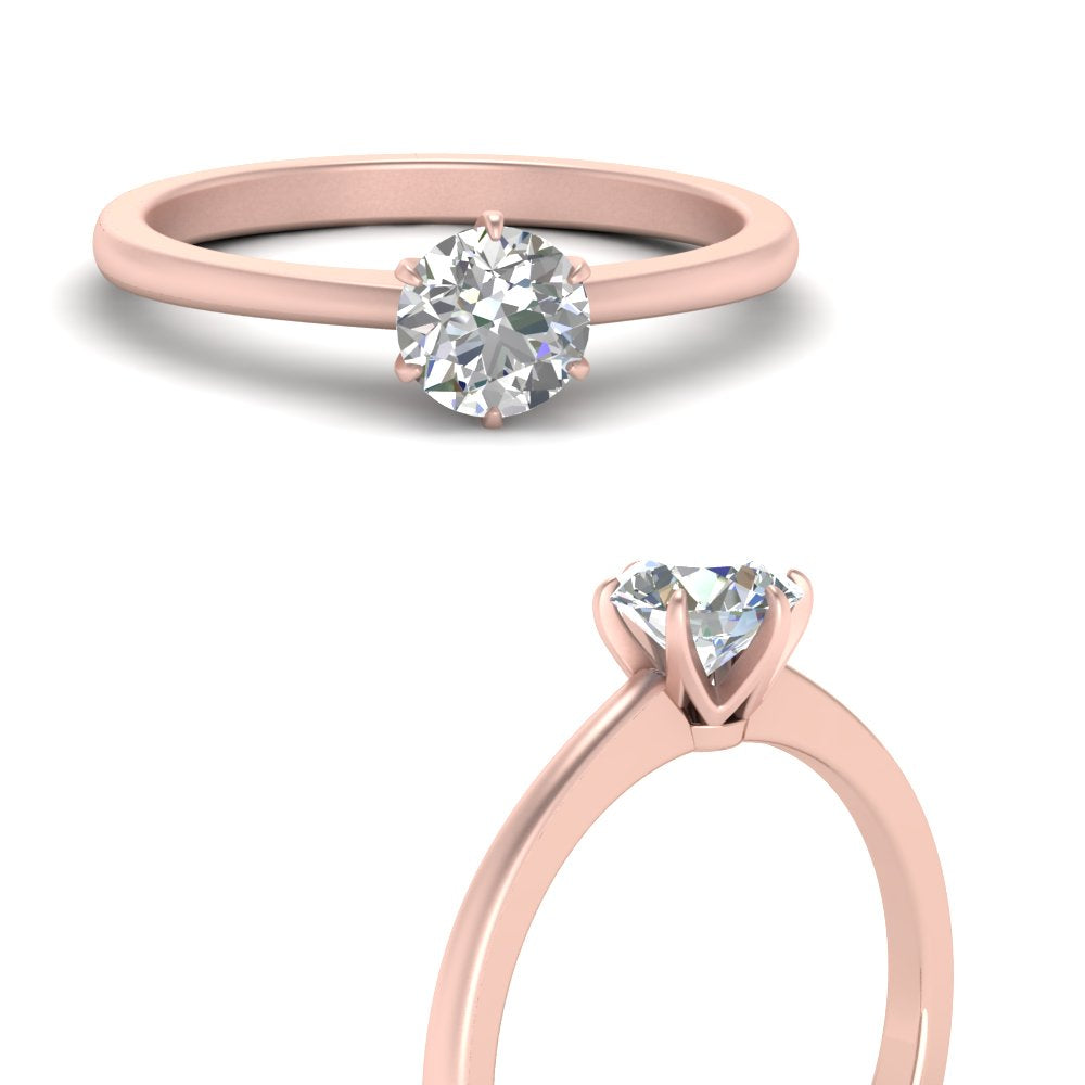 Classic Six Prong Solitaire Ring Fascinating Diamonds