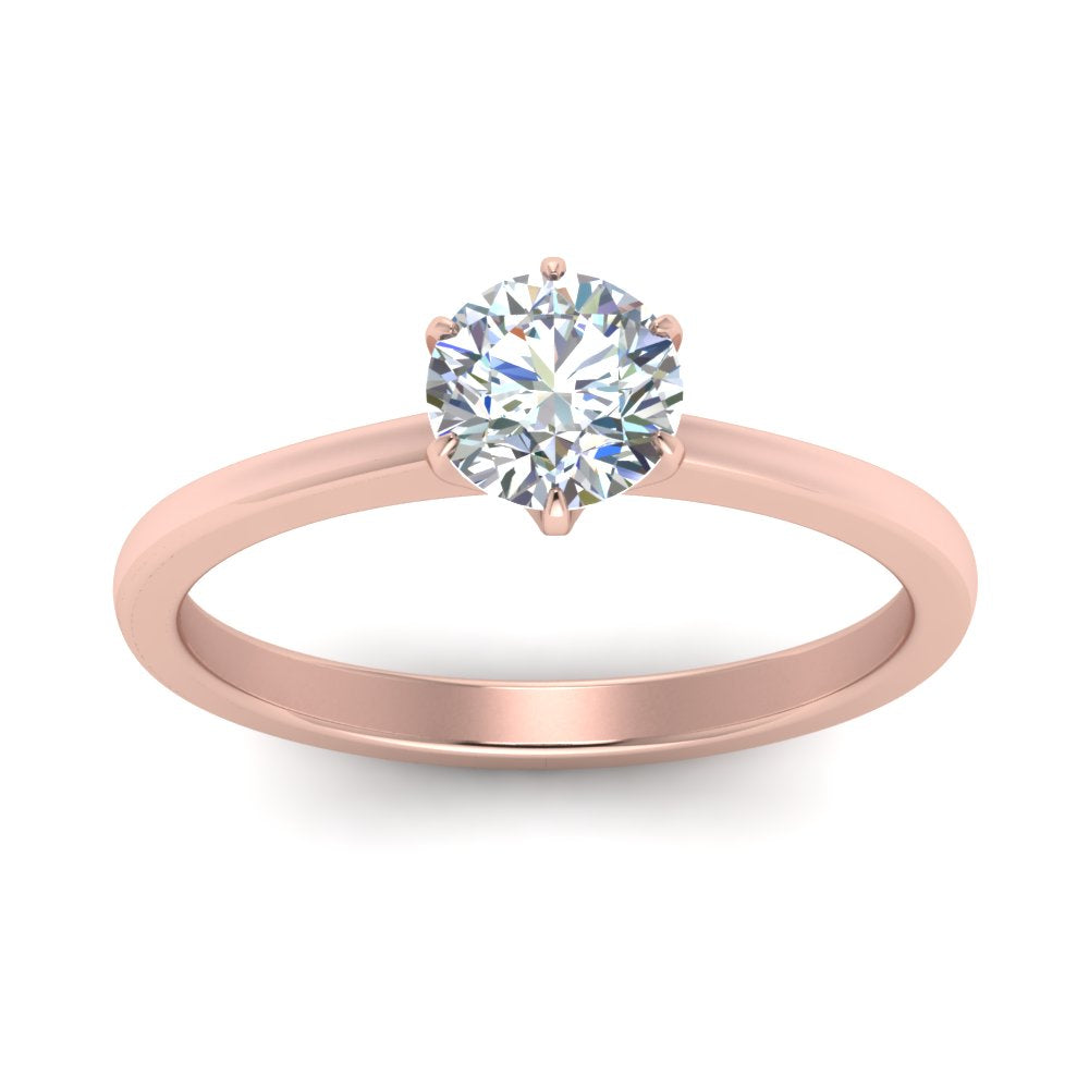 Classic Six Prong Solitaire Ring Fascinating Diamonds