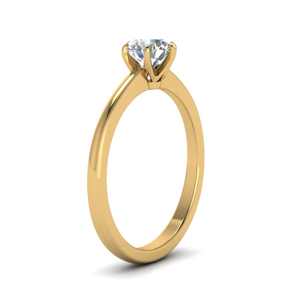 Classic Six Prong Solitaire Ring Fascinating Diamonds