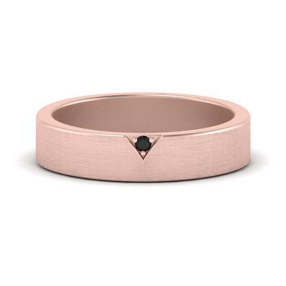 Classic V Shaped Solitaire Stone Mens Band Fascinating Diamonds