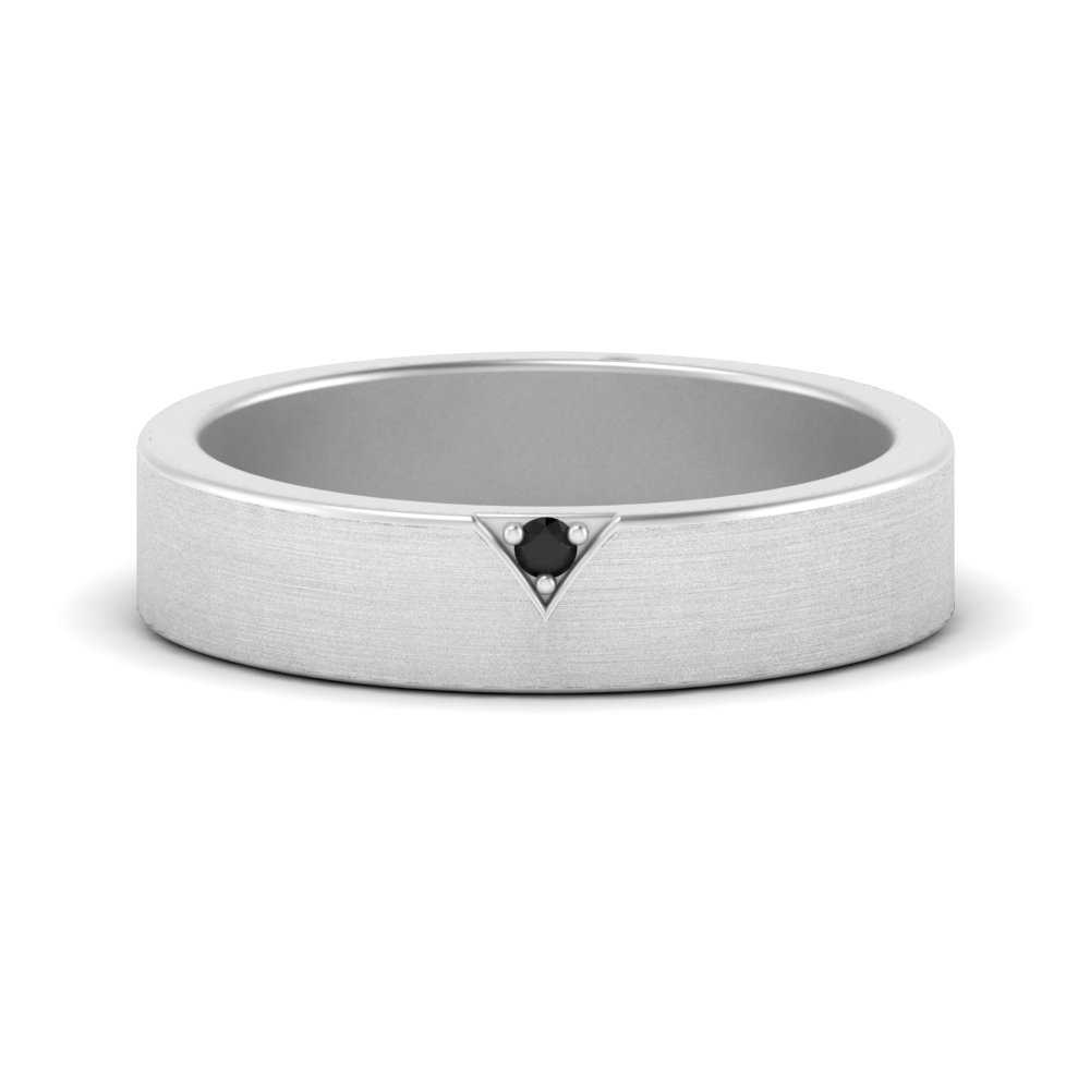 Classic V Shaped Solitaire Stone Mens Band Fascinating Diamonds
