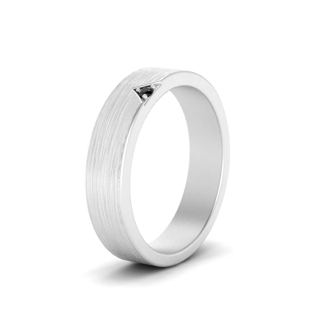 Classic V Shaped Solitaire Stone Mens Band Fascinating Diamonds