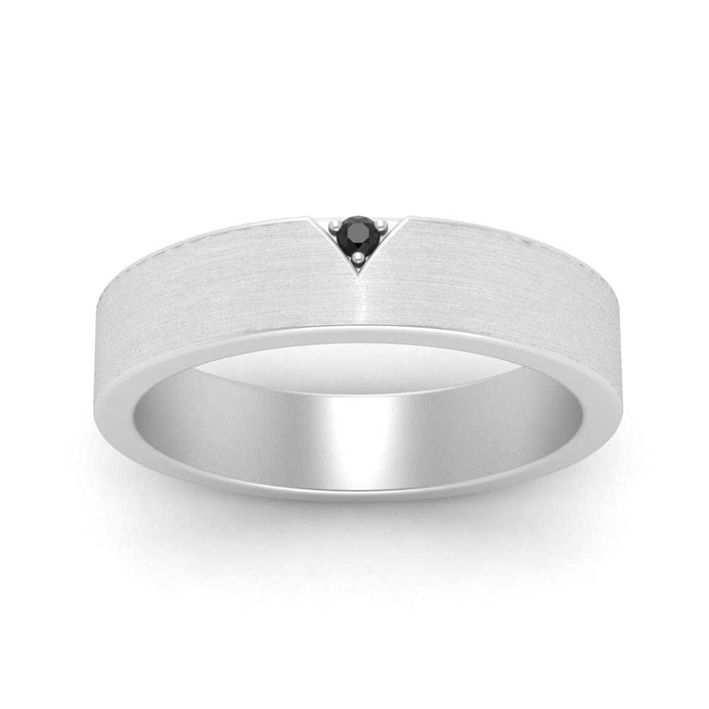 Classic V Shaped Solitaire Stone Mens Band Fascinating Diamonds