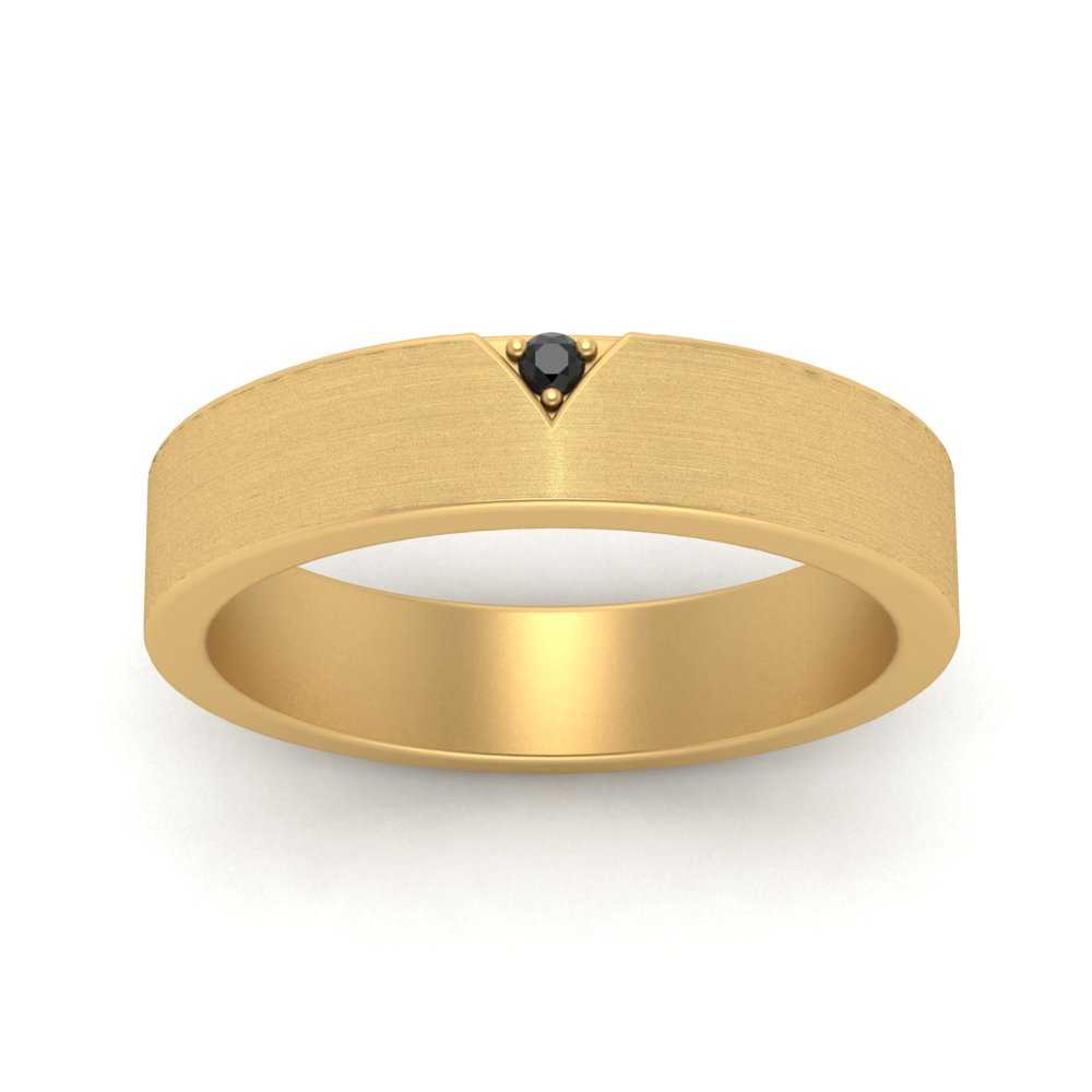 Classic V Shaped Solitaire Stone Mens Band Fascinating Diamonds