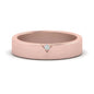 Classic V Shaped Solitaire Stone Mens Band Fascinating Diamonds