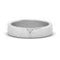 Classic V Shaped Solitaire Stone Mens Band Fascinating Diamonds