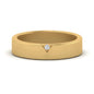 Classic V Shaped Solitaire Stone Mens Band Fascinating Diamonds