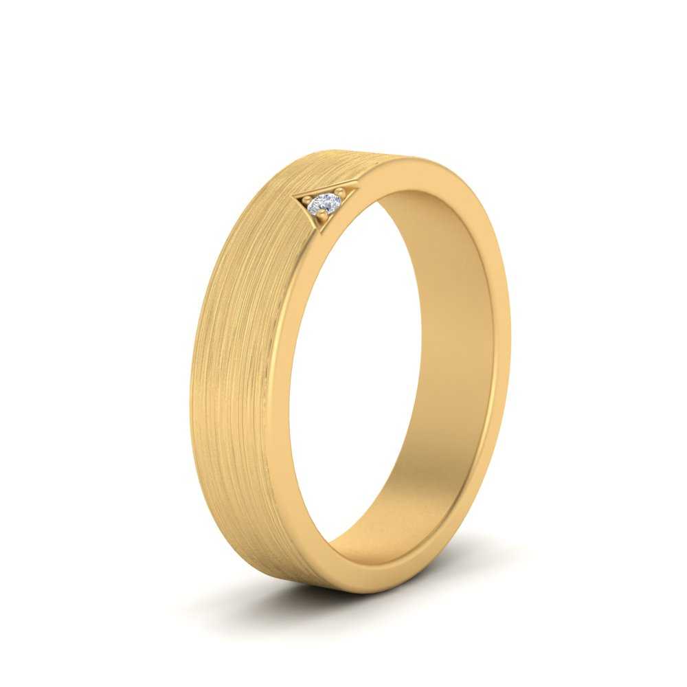 Classic V Shaped Solitaire Stone Mens Band Fascinating Diamonds