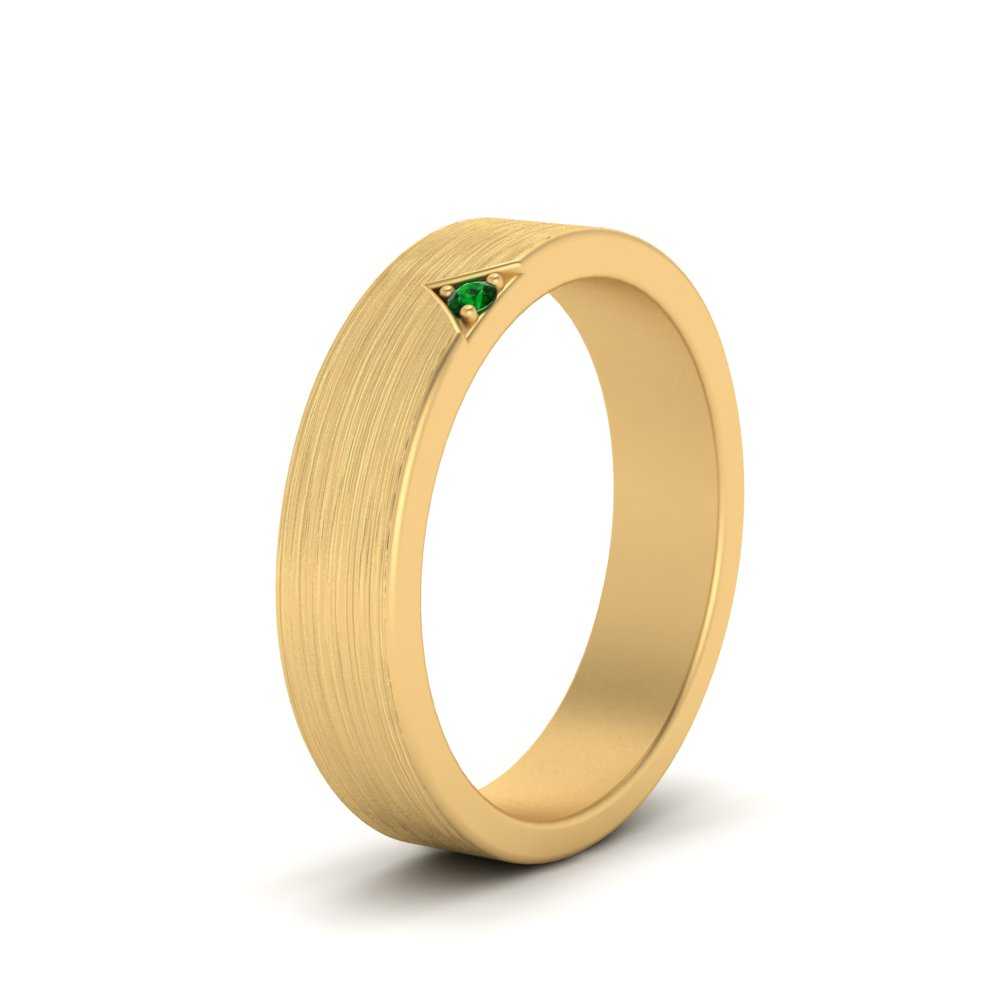 Classic V Shaped Solitaire Stone Mens Band Fascinating Diamonds