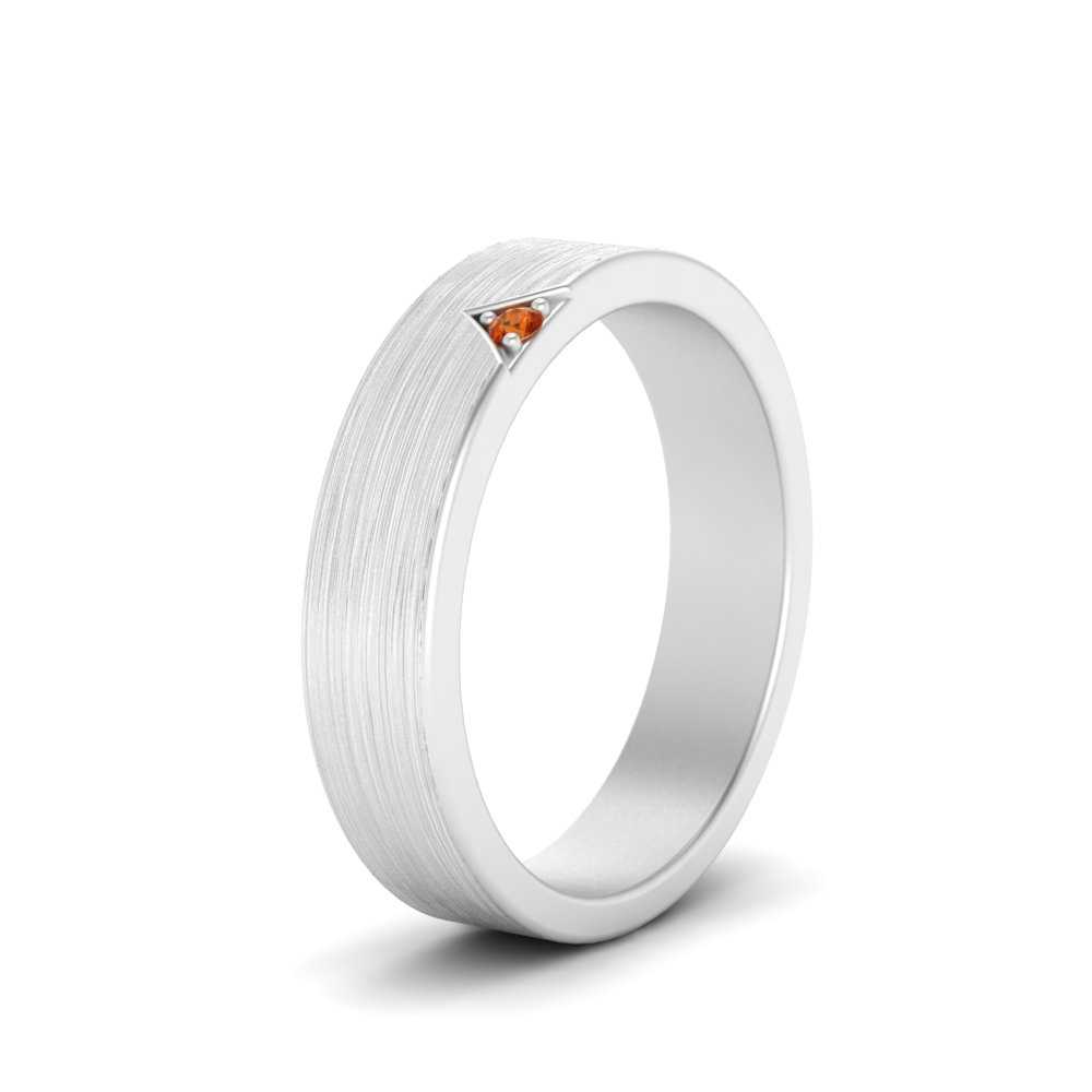 Classic V Shaped Solitaire Stone Mens Band Fascinating Diamonds