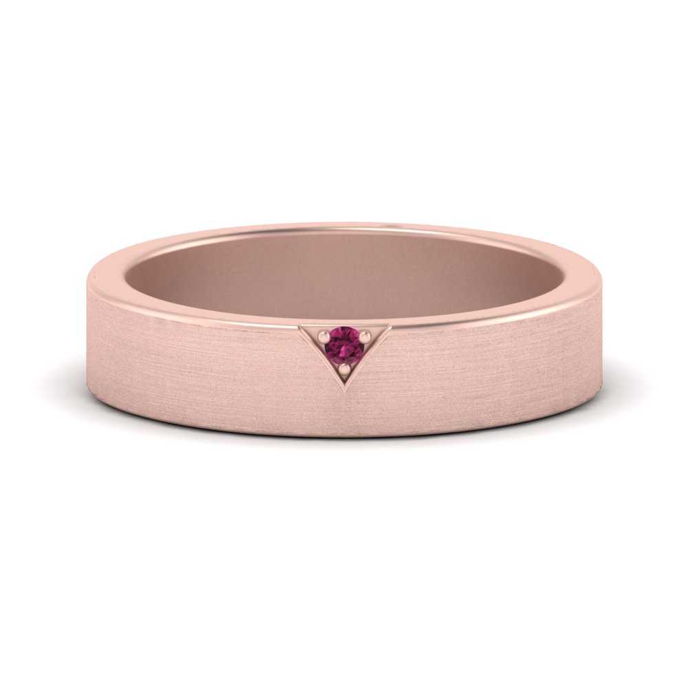 Classic V Shaped Solitaire Stone Mens Band Fascinating Diamonds