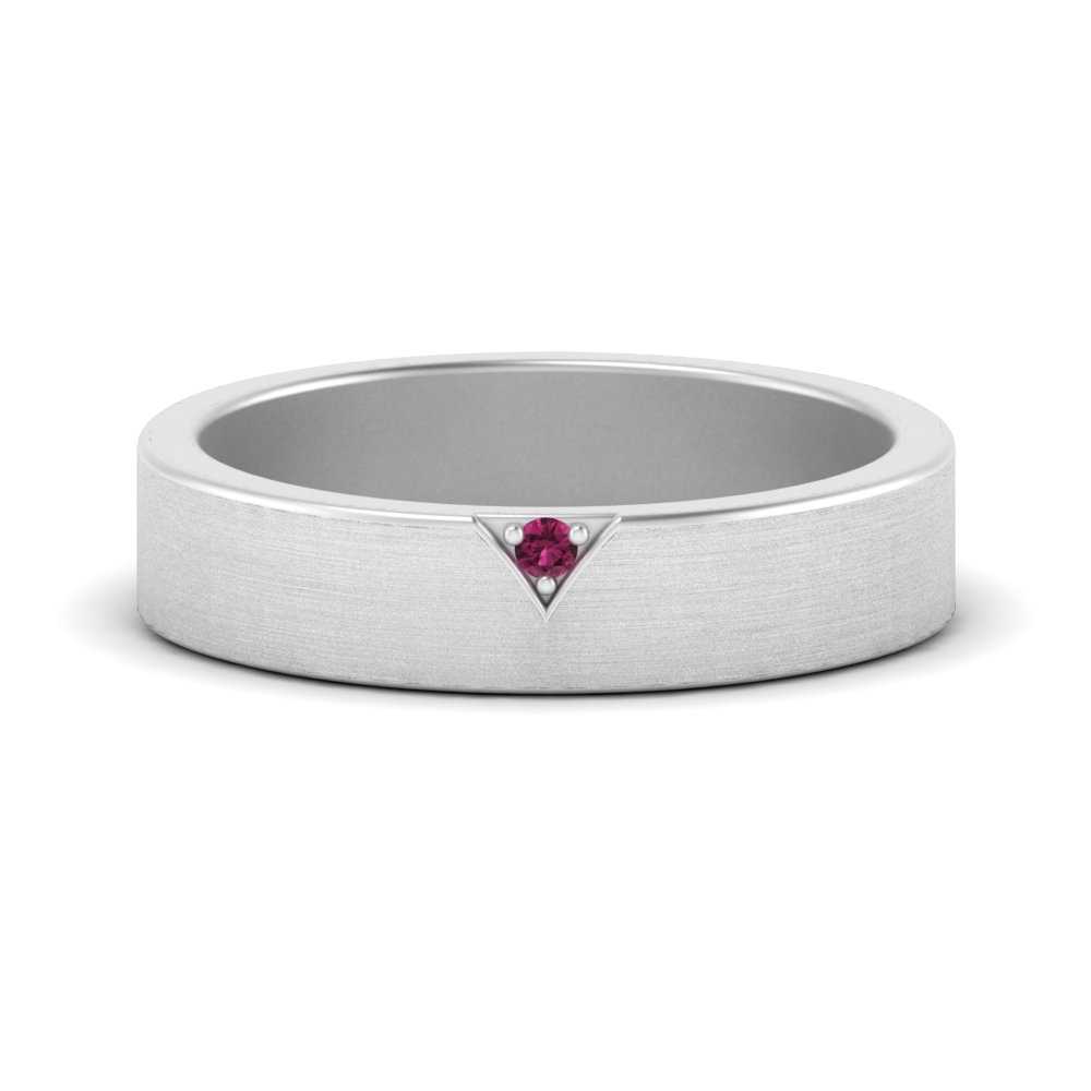 Classic V Shaped Solitaire Stone Mens Band Fascinating Diamonds