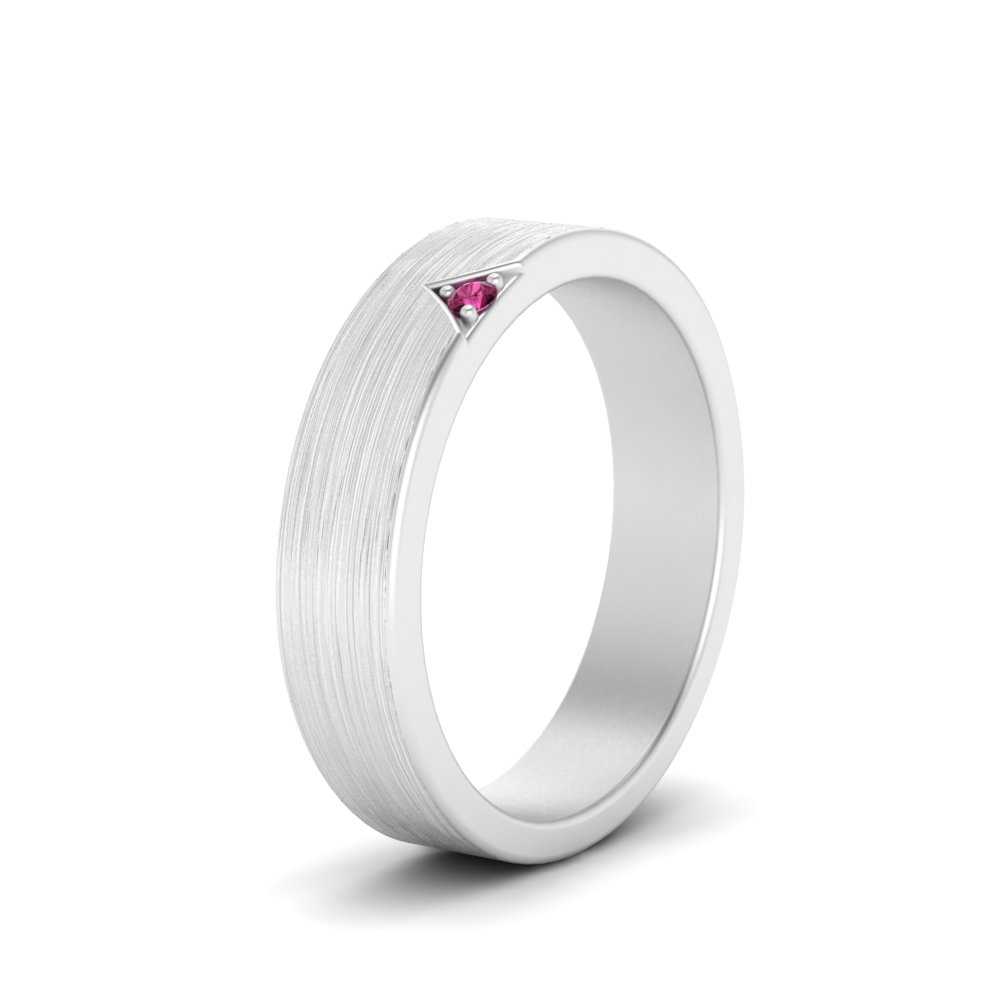 Classic V Shaped Solitaire Stone Mens Band Fascinating Diamonds