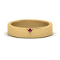 Classic V Shaped Solitaire Stone Mens Band Fascinating Diamonds