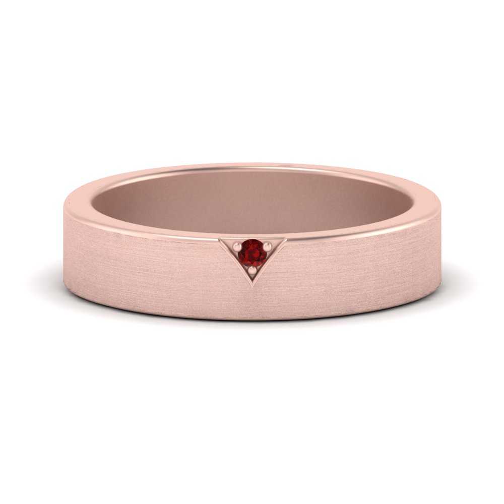 Classic V Shaped Solitaire Stone Mens Band Fascinating Diamonds