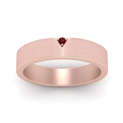 Classic V Shaped Solitaire Stone Mens Band Fascinating Diamonds