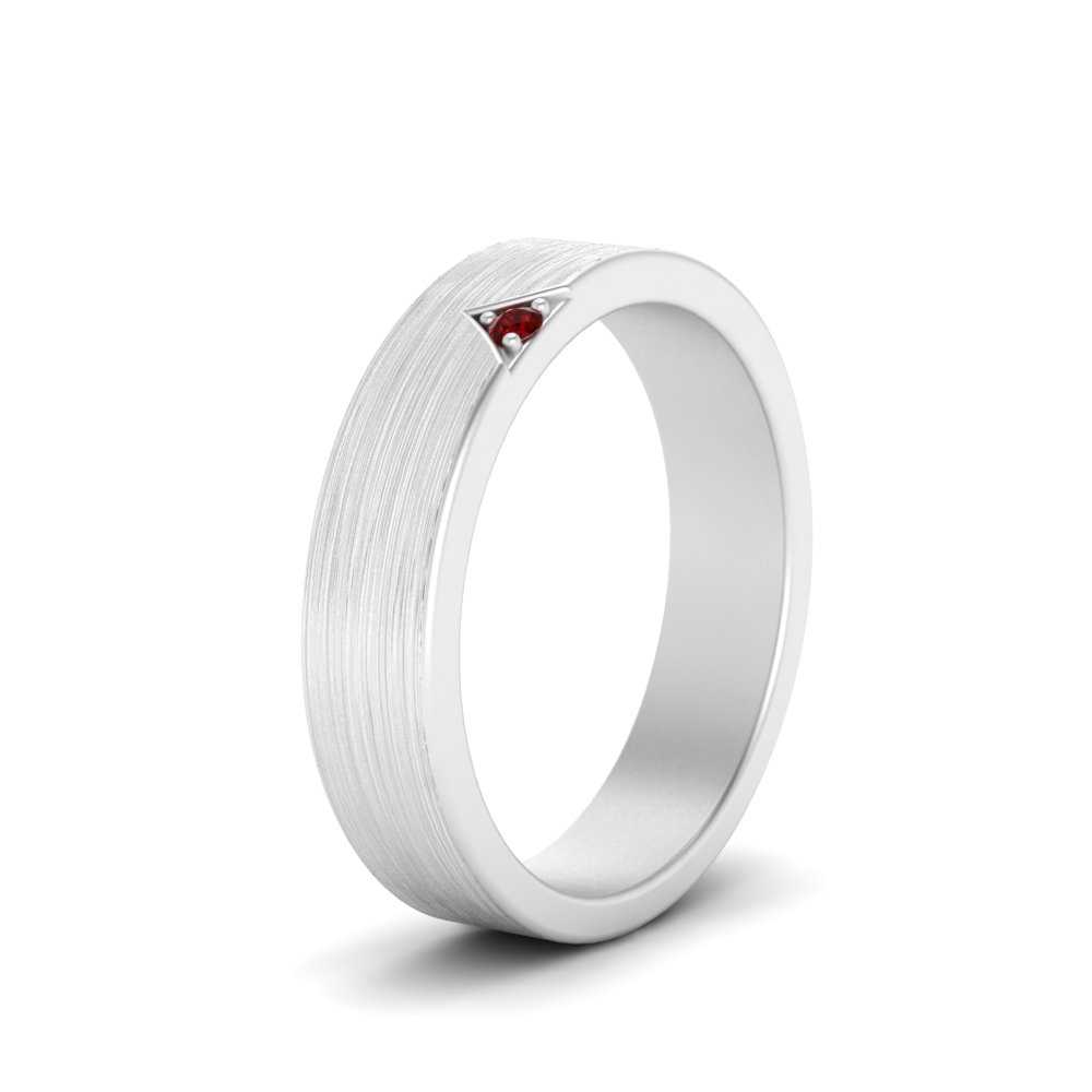 Classic V Shaped Solitaire Stone Mens Band Fascinating Diamonds