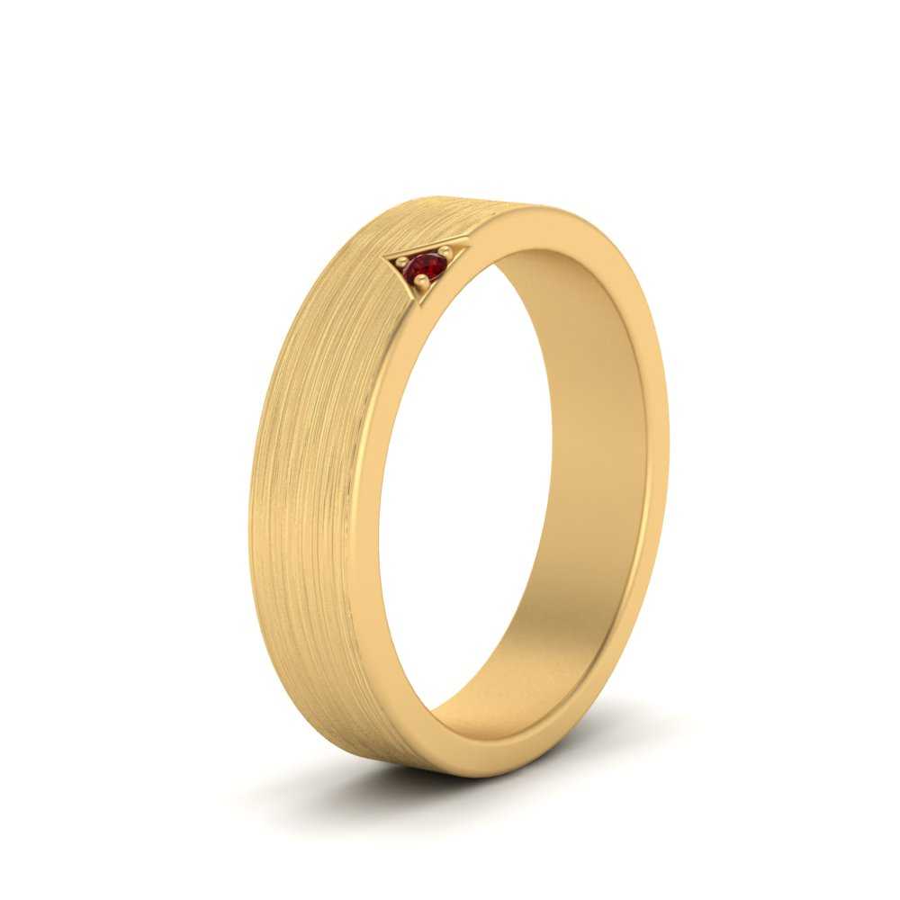 Classic V Shaped Solitaire Stone Mens Band Fascinating Diamonds