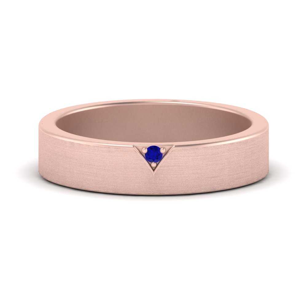 Classic V Shaped Solitaire Stone Mens Band Fascinating Diamonds