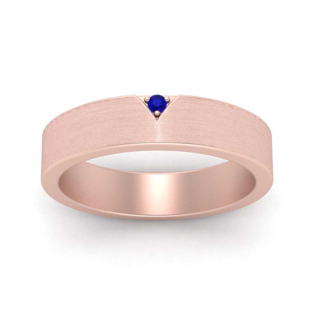 Classic V Shaped Solitaire Stone Mens Band Fascinating Diamonds