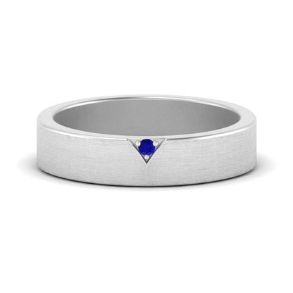 Classic V Shaped Solitaire Stone Mens Band Fascinating Diamonds