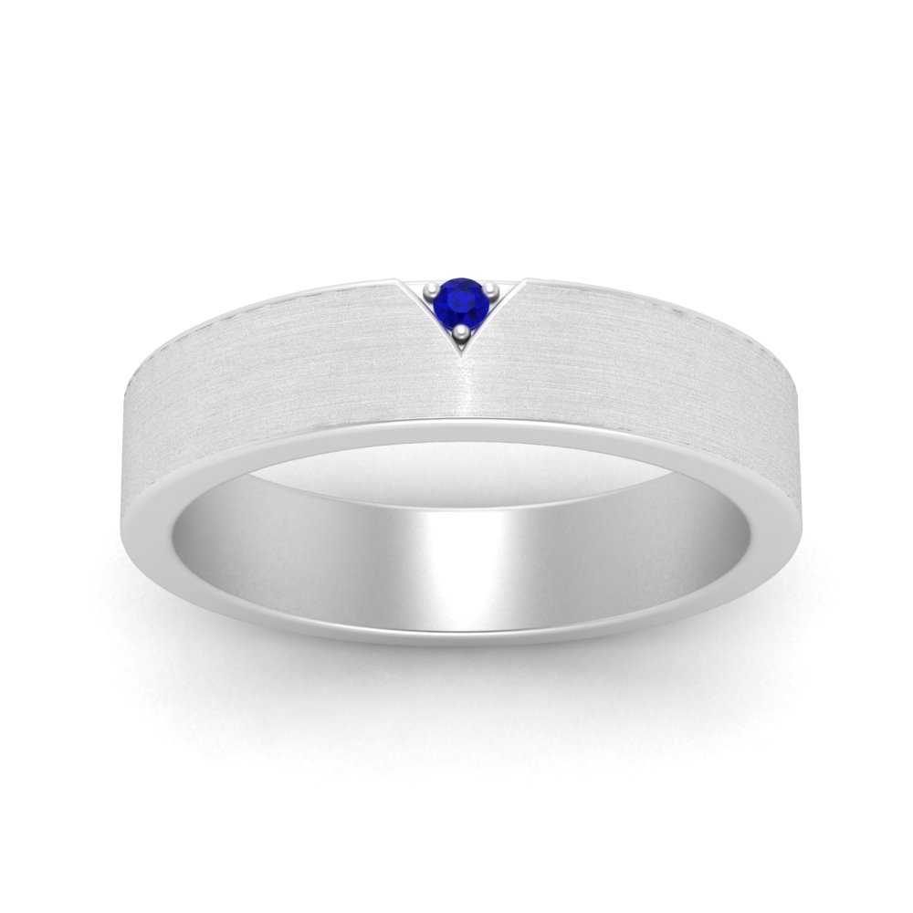 Classic V Shaped Solitaire Stone Mens Band Fascinating Diamonds