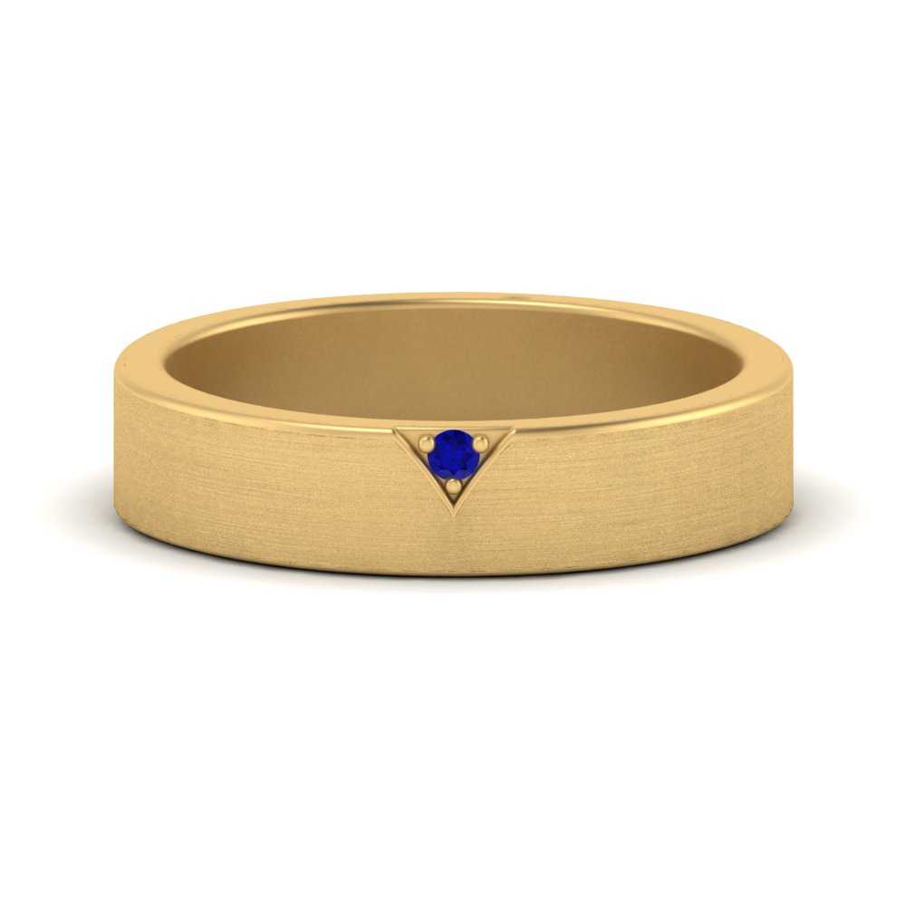 Classic V Shaped Solitaire Stone Mens Band Fascinating Diamonds