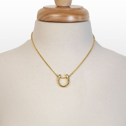Classique - Equestrian Horseshoe Necklace in Gold Urban-Equestrian