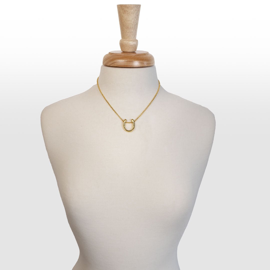 Classique - Equestrian Horseshoe Necklace in Gold Urban-Equestrian