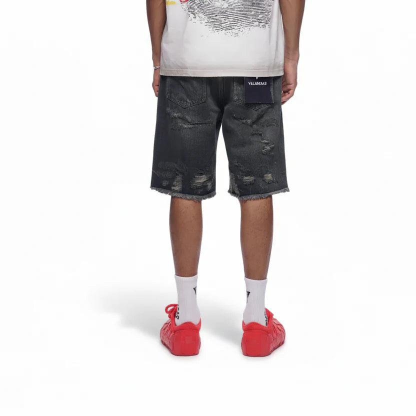 Valabasas Clipped Jorts - Dark Dirty Blue Denim Exchange