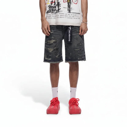 Valabasas Clipped Jorts - Dark Dirty Blue Denim Exchange