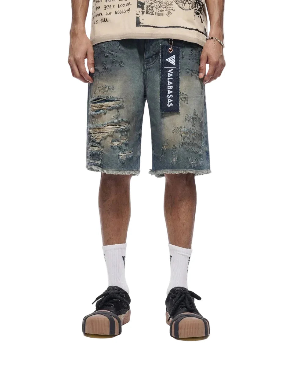Valabasas Clipped Jorts - Dirty Washed Denim Exchange