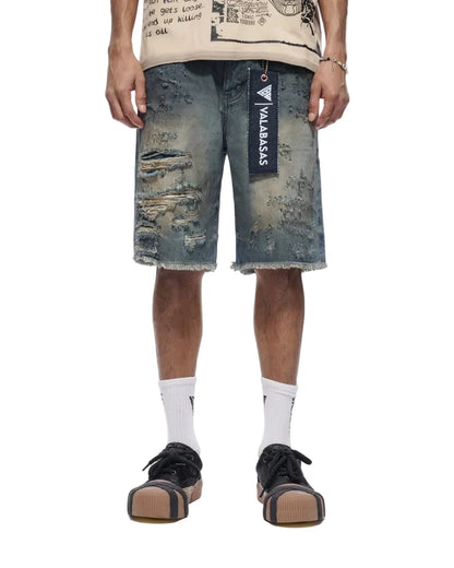 Valabasas Clipped Jorts - Dirty Washed Denim Exchange