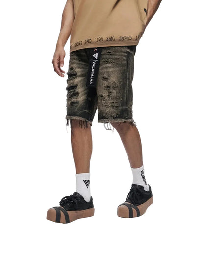 Valabasas Clipped Jorts - Grey Washed Denim Exchange