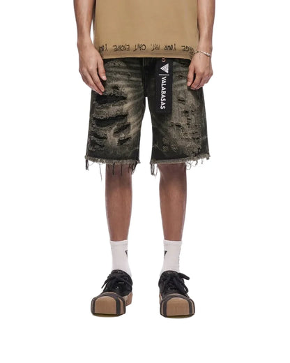 Valabasas Clipped Jorts - Grey Washed Denim Exchange