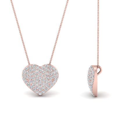 Heart Cluster Diamond Pendant Fascinating Diamonds