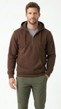 Unisex The Summit Oversized Half-Zip Hoodie | Cocoa Tinyloverclothing