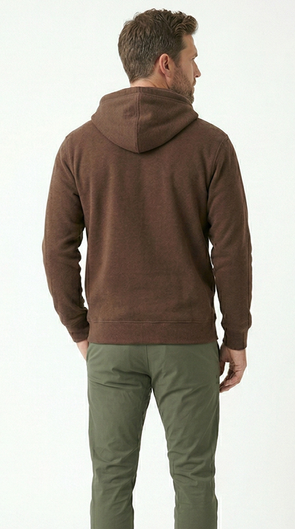 Unisex The Summit Oversized Half-Zip Hoodie | Cocoa Tinyloverclothing