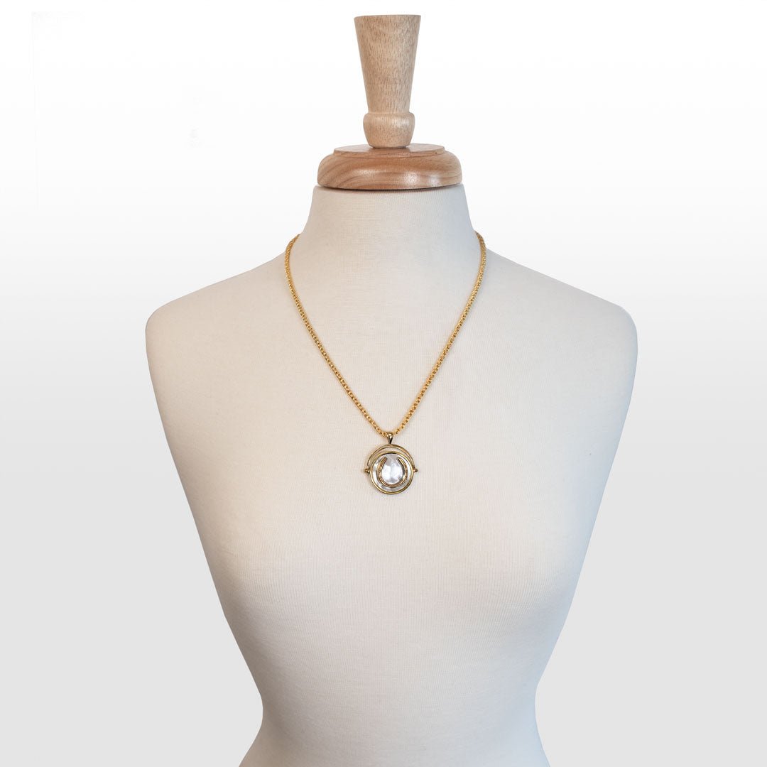 Cody - Two Tone Crown Coin Horseshoe Necklace Urban-Equestrian
