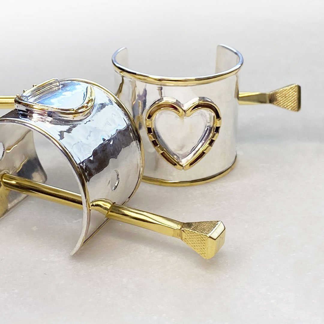 Cody - Horseshoe Heart Ponytail Cuff in Two Tone Urban-Equestrian