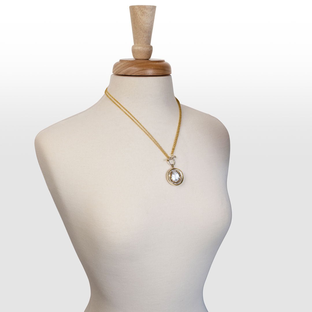 Cody - Double Sided T-Bar Horseshoe Charm Necklace Urban-Equestrian