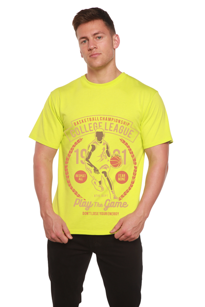 College League Men's Bamboo Viscose/Organic Cotton Short Sleeve Graphic T-Shirt Spun Bamboo