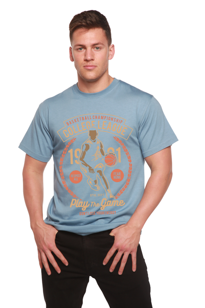 College League Men's Bamboo Viscose/Organic Cotton Short Sleeve Graphic T-Shirt Spun Bamboo