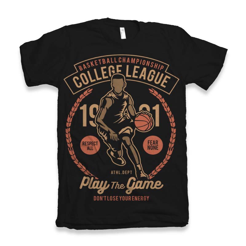 College League Men's Bamboo Viscose/Organic Cotton Short Sleeve Graphic T-Shirt Spun Bamboo
