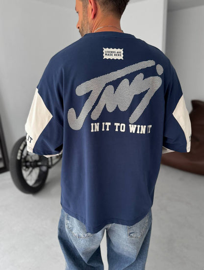 Unisex Two-Tone Collegiate Graphic Sweatshirt Withinblack