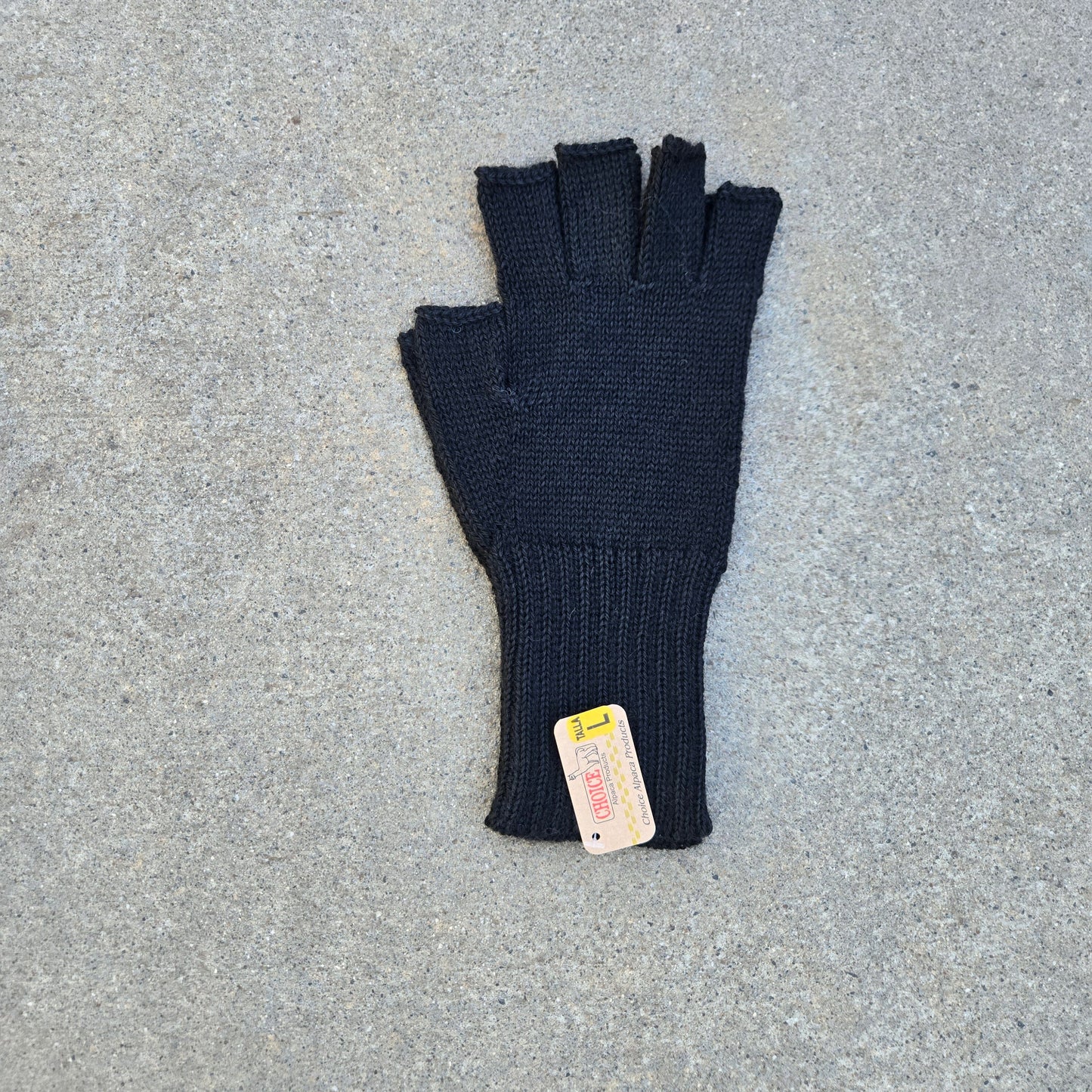 Colorful 100% Alpaca Fingerless Knit Alpaca Gloves Purely Alpaca