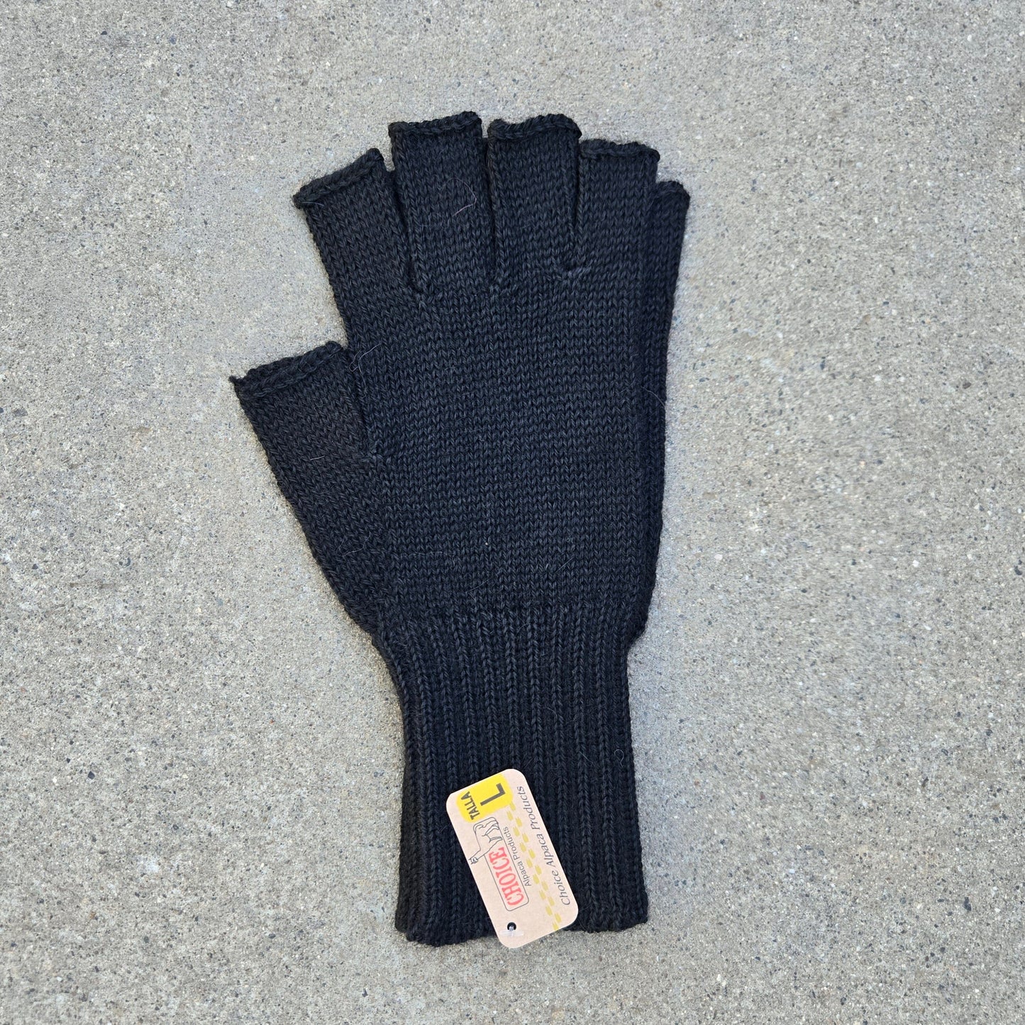 Colorful 100% Alpaca Fingerless Knit Alpaca Gloves Purely Alpaca