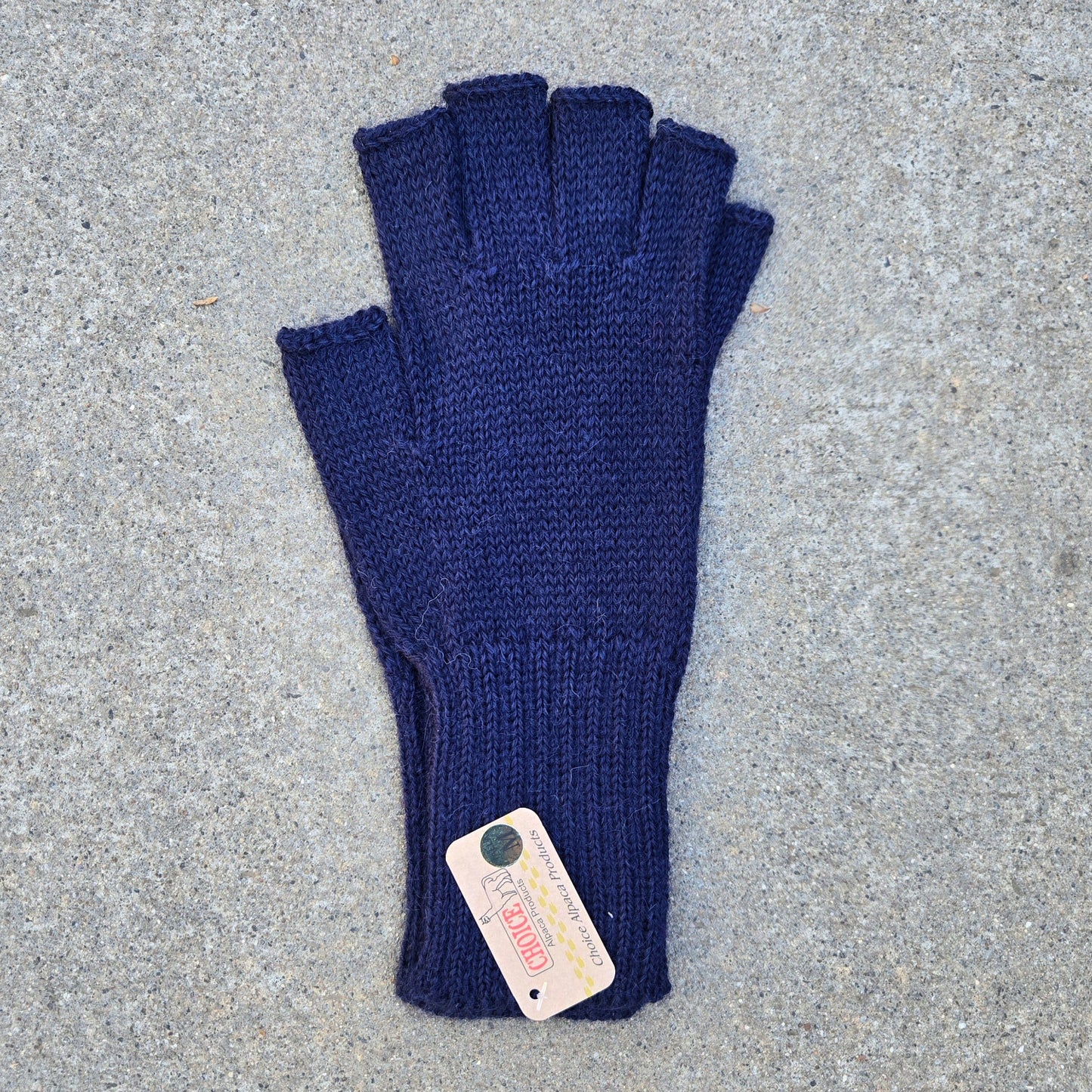 Colorful 100% Alpaca Fingerless Knit Alpaca Gloves Purely Alpaca