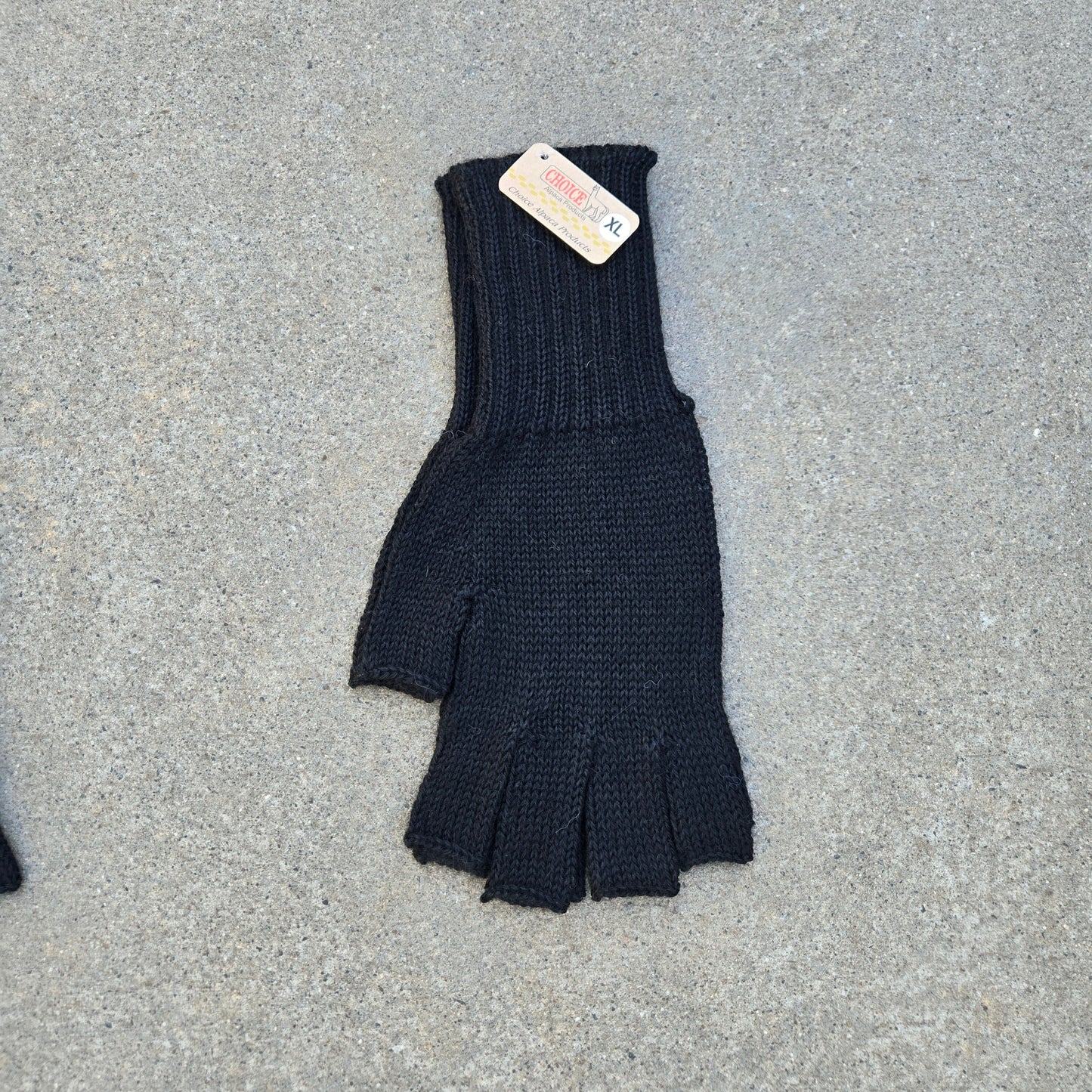 Colorful 100% Alpaca Fingerless Knit Alpaca Gloves Purely Alpaca
