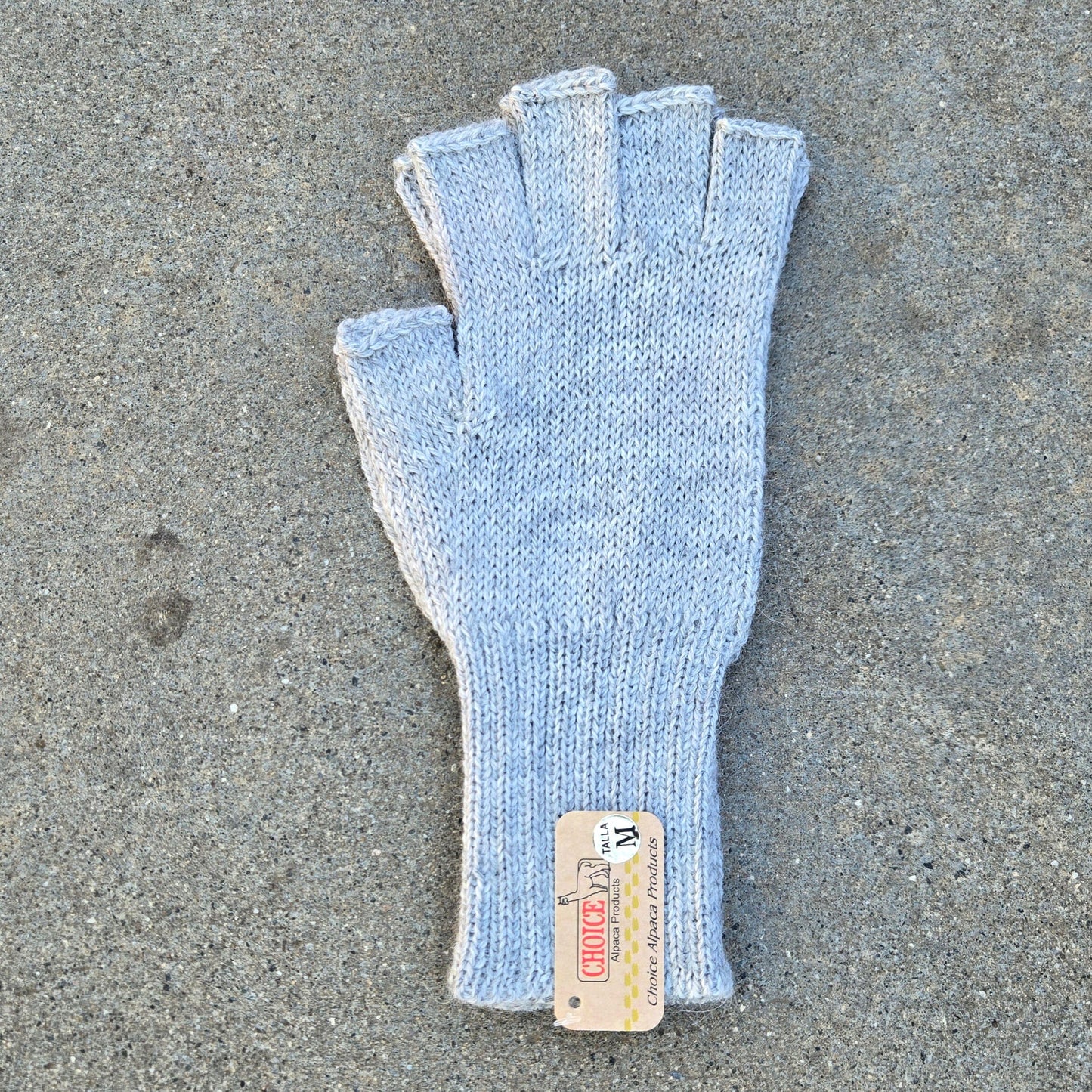 Colorful 100% Alpaca Fingerless Knit Alpaca Gloves Purely Alpaca
